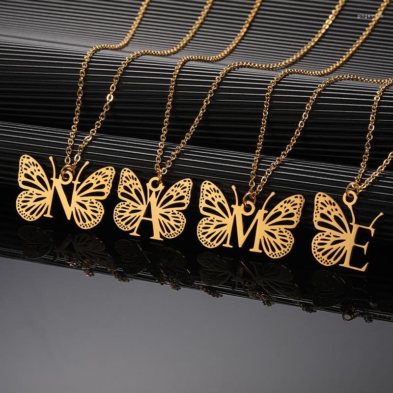 Pendant Necklaces 2022 Personality Unique Design Stainless Steel 26 Letter Necklace Butterfly Clavicle Chain Girl Birthday Gift
Pendant Necklaces 2022 Personality Unique Design Stainless Steel 26 Letter Necklace Butterfly Clavicle Chain Girl Birthday Gift