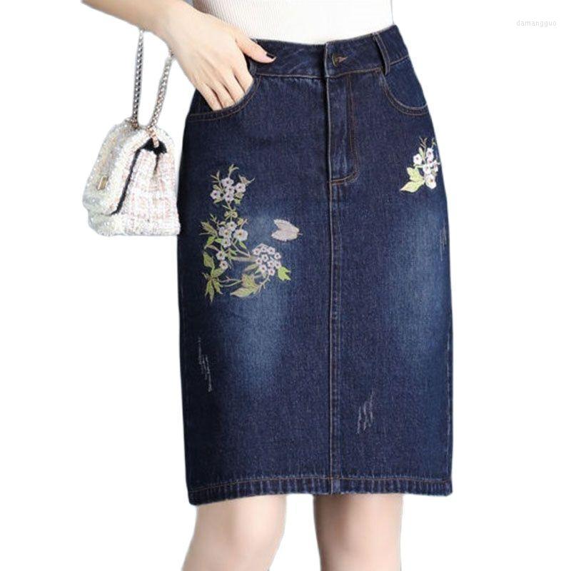 Skirts Women Cowboy Skirt Mid-Length Summer Embroidery Bag Hip Large Size Slim All-Match High Waist Ladies One-Step 4XL, Blue
Skirts Women Cowboy Skirt Mid-Length Summer Embroidery Bag Hip Large Size Slim All-Match High Waist Ladies One-Step 4XL, Blue
