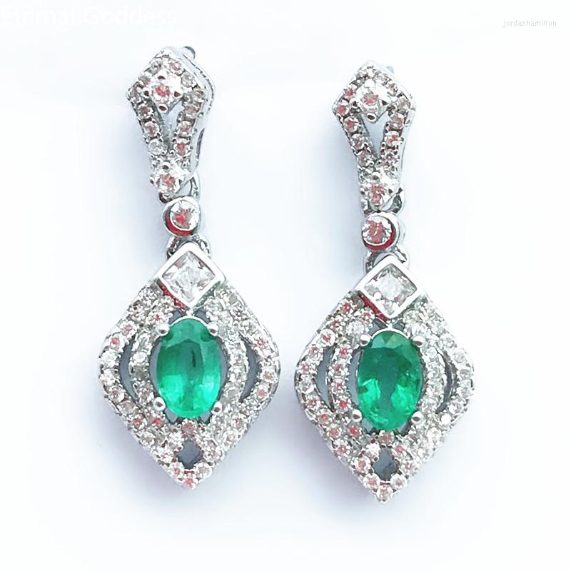 Dangle Earrings 925 Silver Natural Emerald Women's Charming Green Luxury Jewelry Stud Real Gifts Birthday
Dangle Earrings 925 Silver Natural Emerald Women's Charming Green Luxury Jewelry Stud Real Gifts Birthday