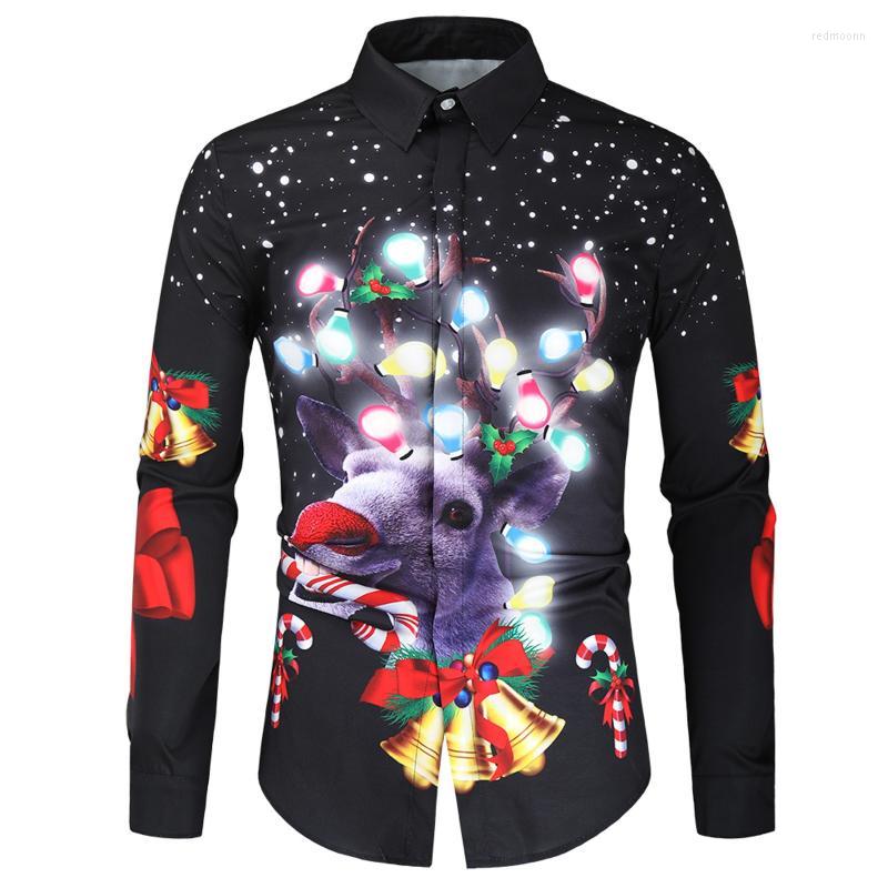 Men's Casual Shirts Men's Collar 4 Men's Christmas Fashion Top Lapel 3D Digital Printed Blouse Thin Cotton MenMen's, Black
Men's Casual Shirts Men's Collar 4 Men's Christmas Fashion Top Lapel 3D Digital Printed Blouse Thin Cotton MenMen's, Black