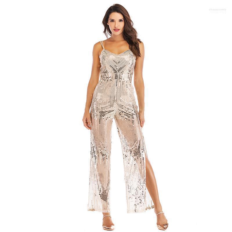 Women' Jumpsuits Women' & Rompers Wholesale Spot Sexy Sequined Jumpsuit Tube Top Strapless Shoulder Split Casual Mesh Perspective, Black
Women' Jumpsuits Women' & Rompers Wholesale Spot Sexy Sequined Jumpsuit Tube Top Strapless Shoulder Split Casual Mesh Perspective, Black