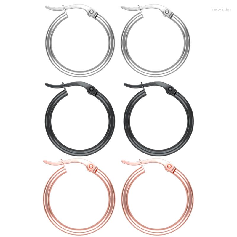 Hoop Earrings 3 Pairs Of Stainless Steel Set For Men And Women Huggie Ring Cartilage Piercing 10MM QiQi
Hoop Earrings 3 Pairs Of Stainless Steel Set For Men And Women Huggie Ring Cartilage Piercing 10MM QiQi