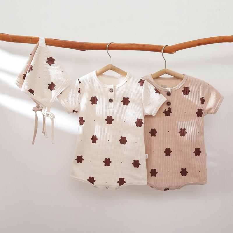 Sandals 2022 Born Baby Girls Sweet Thin Fashion Waffle Print Jumpsuit Toddler Boy Cute Cotton Romper One Piece Infant Outfits, Turquoise 
Sandals 2022 Born Baby Girls Sweet Thin Fashion Waffle Print Jumpsuit Toddler Boy Cute Cotton Romper One Piece Infant Outfits, Turquoise