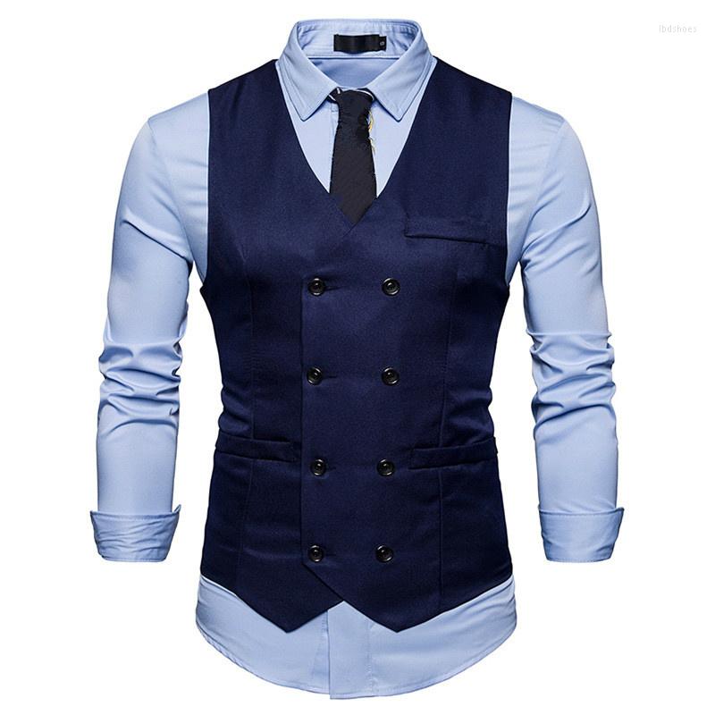 Men' Vests Fashion Mens Double Breasted Blazer Casual Vest Sleeveless Suit Male Plus Size Waistcoat Men Navy Blue Top For Slim Fit, Black
Men' Vests Fashion Mens Double Breasted Blazer Casual Vest Sleeveless Suit Male Plus Size Waistcoat Men Navy Blue Top For Slim Fit, Black