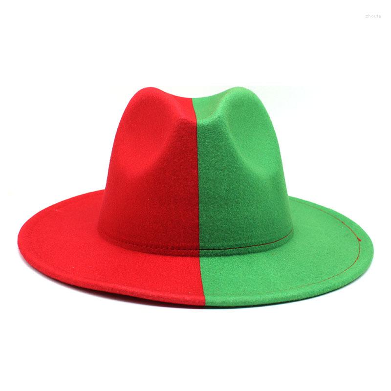 Berets Patchwork Fedoras Hats For Women Large Wide Brim Cowboy Wool Felt Top Caps Men Two-Color Luxury Elegant Wild Jazz Hat Party Tide, Mz47004-7
Berets Patchwork Fedoras Hats For Women Large Wide Brim Cowboy Wool Felt Top Caps Men Two-Color Luxury Elegant Wild Jazz Hat Party Tide, Mz47004-7