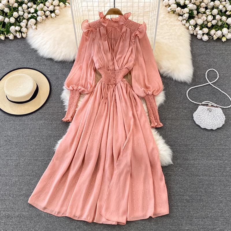 Casual Dresses 2022 Holiday Beach Dress Women Stand Collar Lantern Long Sleeve Ruffles Tunic Elegant Maxi Party Vestidos, White
Casual Dresses 2022 Holiday Beach Dress Women Stand Collar Lantern Long Sleeve Ruffles Tunic Elegant Maxi Party Vestidos, White