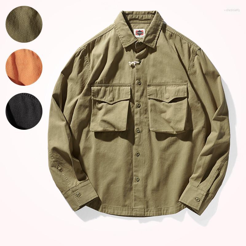 Men's Casual Shirts Men's 2022 Autumn American Woven Pocket Shirt Men's Fashion Simple Long Sleeved Lapel Loose Tooling Washed Old, Black
Men's Casual Shirts Men's 2022 Autumn American Woven Pocket Shirt Men's Fashion Simple Long Sleeved Lapel Loose Tooling Washed Old, Black