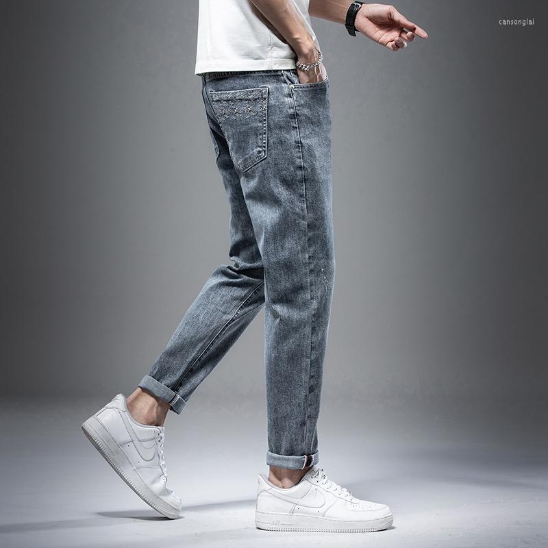 Men's Jeans 28- Light-colored Men 2022 Spring Korean Slim Casual Pants With Small Feet Versatile Tide Brand, Blue
Men's Jeans 28- Light-colored Men 2022 Spring Korean Slim Casual Pants With Small Feet Versatile Tide Brand, Blue