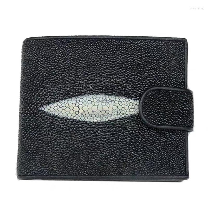 Wallets Authentic Real True Pearl Fish Skin Male Short Card Holders Genuine Leather Men Claasic Trifold Wallet Women Small Clutch, Black
Wallets Authentic Real True Pearl Fish Skin Male Short Card Holders Genuine Leather Men Claasic Trifold Wallet Women Small Clutch, Black