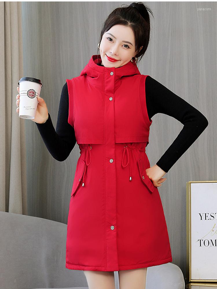 Women's Vests Women Winter Vest Hooded Lambswool Fleece Lining Female Long Waistcoat Solid Black Red High Quality Ladies Sleeveless, Blue
Women's Vests Women Winter Vest Hooded Lambswool Fleece Lining Female Long Waistcoat Solid Black Red High Quality Ladies Sleeveless, Blue