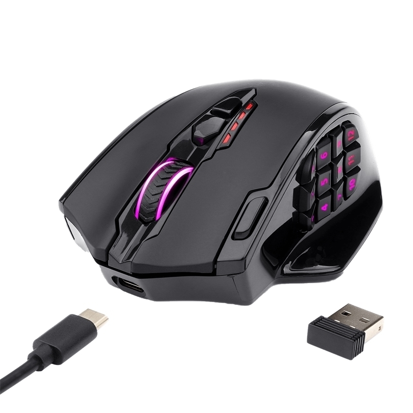 Mice Redragon M913 Impact Elite Wireless Gaming Mouse with 16 Programmable Buttons 16000 DPI 80 Hr Battery and Pro Optical Sensor 221020
Mice Redragon M913 Impact Elite Wireless Gaming Mouse with 16 Programmable Buttons 16000 DPI 80 Hr Battery and Pro Optical Sensor 221020