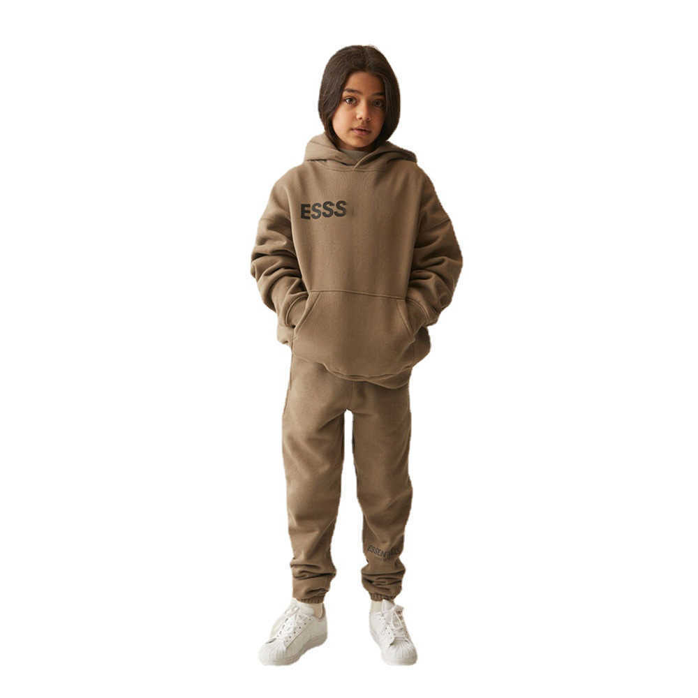 Clothing Childrens Designer Tracksuit Hoodies Sets Pullover Pants 2 Pieces Brand Solid Printed with The Letters Dolphin Sports Velvet Style, White 
Clothing Childrens Designer Tracksuit Hoodies Sets Pullover Pants 2 Pieces Brand Solid Printed with The Letters Dolphin Sports Velvet Style, White