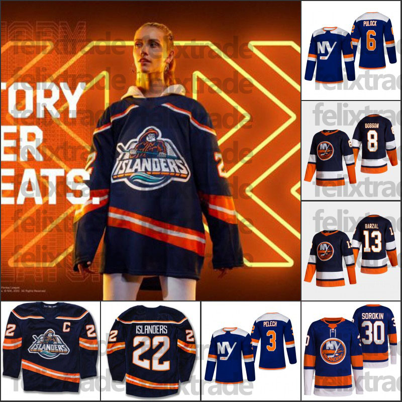New York Islanders 2022-23 New Reverse Retro jersey Mathew Barzal Casey Cizikas Brock Nelson Ross Johnston Noah Dobson Zach Parise Ryan Pulock Adam Pelech, 46 gemel smith
New York Islanders 2022-23 New Reverse Retro jersey Mathew Barzal Casey Cizikas Brock Nelson Ross Johnston Noah Dobson Zach Parise Ryan Pulock Adam Pelech, 46 gemel smith