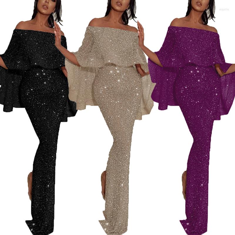 Casual Dresses Shiny Elegant Sequin Off Shoulder Bodycon Evening Gown High Waist Zipper Solid Ruffles Sleeve Women Party Sexy Dress, Black
Casual Dresses Shiny Elegant Sequin Off Shoulder Bodycon Evening Gown High Waist Zipper Solid Ruffles Sleeve Women Party Sexy Dress, Black