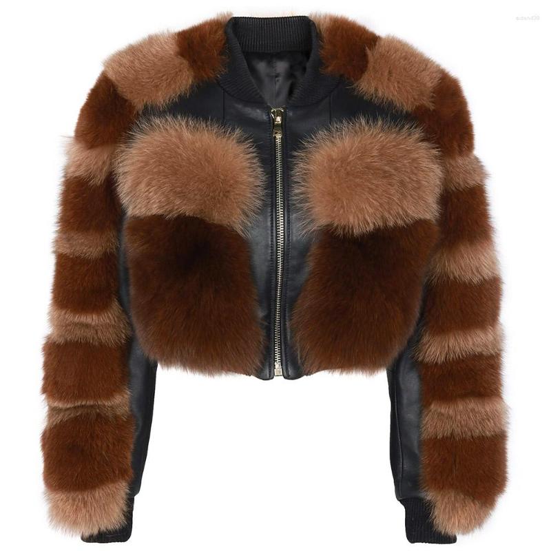 Women' Leather YOLOAgain Women Real Jackets Coats Fur Sleeve Baseball Bomber Jacket, Customized color
Women' Leather YOLOAgain Women Real Jackets Coats Fur Sleeve Baseball Bomber Jacket, Customized color