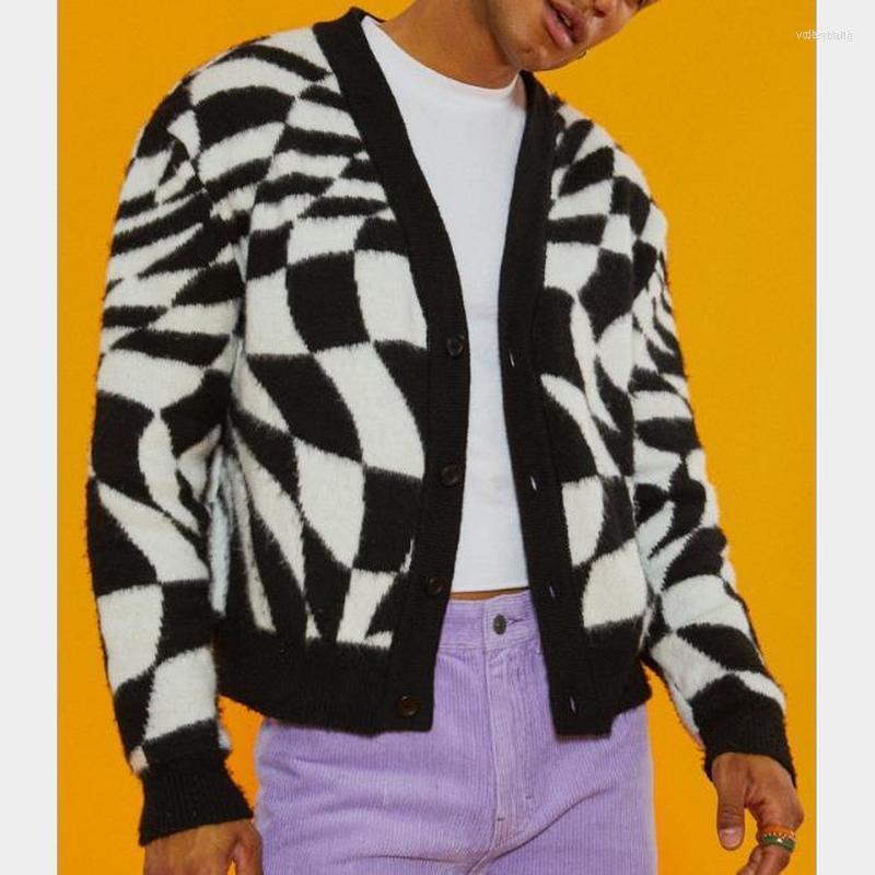 Men' Sweaters Men' 2022 Fashion Brand Sweater Men Button Cardigan Irregular Checkerboard Long Sleeve Loose Knit Argyle Couple, Black
Men' Sweaters Men' 2022 Fashion Brand Sweater Men Button Cardigan Irregular Checkerboard Long Sleeve Loose Knit Argyle Couple, Black