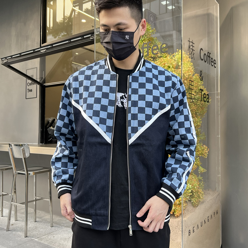 22FW Autumn Winter Europe Coat Plus Size Men Outdoor Casual Blue Zipper High Street Luxury Plaids Patchwork Outwear Women Windproof Jeans Jacket, Washed blue
22FW Autumn Winter Europe Coat Plus Size Men Outdoor Casual Blue Zipper High Street Luxury Plaids Patchwork Outwear Women Windproof Jeans Jacket, Washed blue