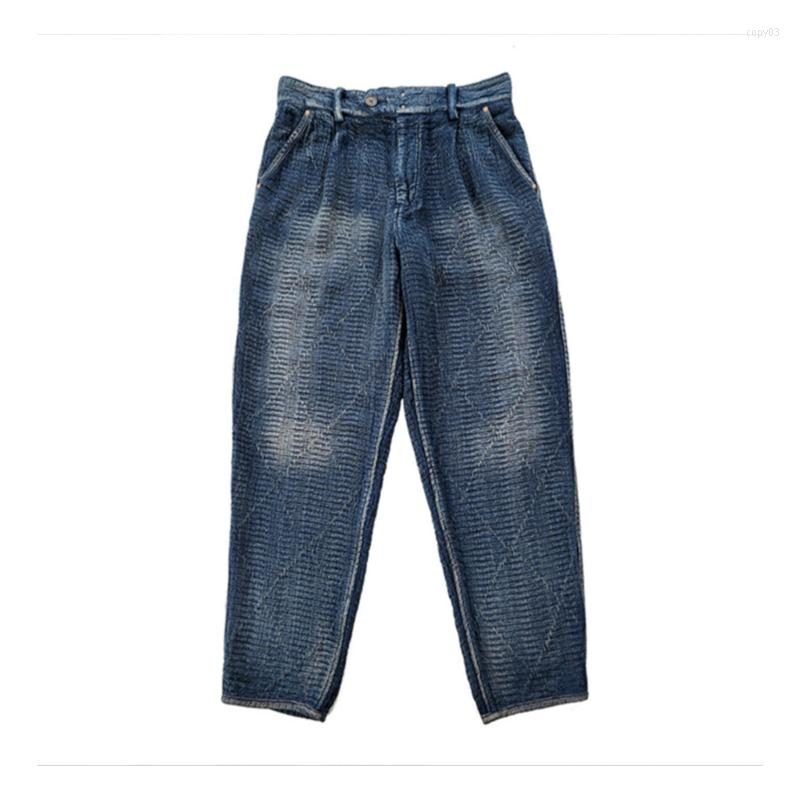 Men' Pants Men' Vintage Indigo Sashiko Wabash Boro Casual Loose Amekaji Botanical Blue Dye Lounge
Men' Pants Men' Vintage Indigo Sashiko Wabash Boro Casual Loose Amekaji Botanical Blue Dye Lounge