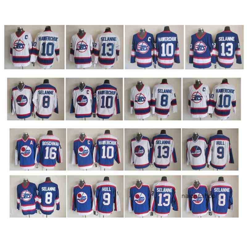 95 Retro Winnipeg Jets Jerseys 13 Teemu Selanne 10 Dale Hawerchuk 9 Bobby Hull 16 Laurie Boschman 8 Selanne Vintage CCM Hockey Jersey nhl's Jerseys, As pic
95 Retro Winnipeg Jets Jerseys 13 Teemu Selanne 10 Dale Hawerchuk 9 Bobby Hull 16 Laurie Boschman 8 Selanne Vintage CCM Hockey Jersey nhl's Jerseys, As pic