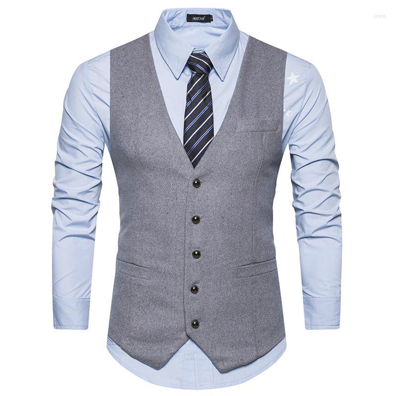 Men's Vests Men's Wool Suit Vest Fashion Slim-fit Wedding Business Tuxedo Men, Navy blue
Men's Vests Men's Wool Suit Vest Fashion Slim-fit Wedding Business Tuxedo Men, Navy blue