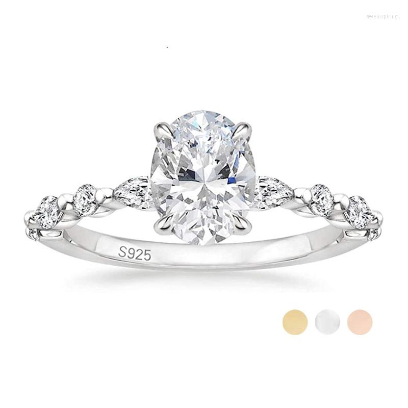Cluster Rings Kolmnsta 3CT S 925 Sterling Silver Ring Oval Cut Cubic Zirconia Engagement Solitaire Promise For Women Size
Cluster Rings Kolmnsta 3CT S 925 Sterling Silver Ring Oval Cut Cubic Zirconia Engagement Solitaire Promise For Women Size