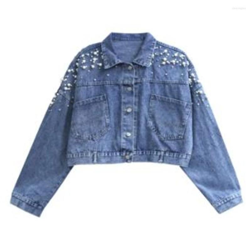 Women' Jackets Beading Jean Denim Short For Women Loose Chaqueta Mujer Office Coat Autumn Flower Female Chaquetas Outerwear, Blue
Women' Jackets Beading Jean Denim Short For Women Loose Chaqueta Mujer Office Coat Autumn Flower Female Chaquetas Outerwear, Blue
