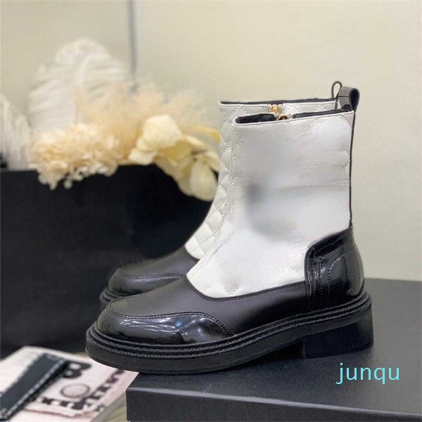 Short Boots Autumn and Winter New Lingge Thick Bottom Side Zipper Leather Women's Korean Fashion Mid rise Boots 77, Black apricot side zipper
Short Boots Autumn and Winter New Lingge Thick Bottom Side Zipper Leather Women's Korean Fashion Mid rise Boots 77, Black apricot side zipper