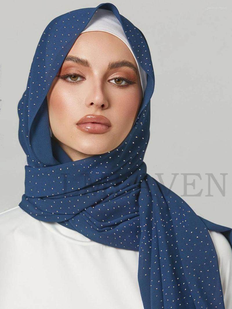 Scarves Gold Shimmer Chiffon Hijab Glitter Scarf Women Muslim Veil Plain Shiny Shawl Large Size Islamic Turban Headscarf Tippet
Scarves Gold Shimmer Chiffon Hijab Glitter Scarf Women Muslim Veil Plain Shiny Shawl Large Size Islamic Turban Headscarf Tippet