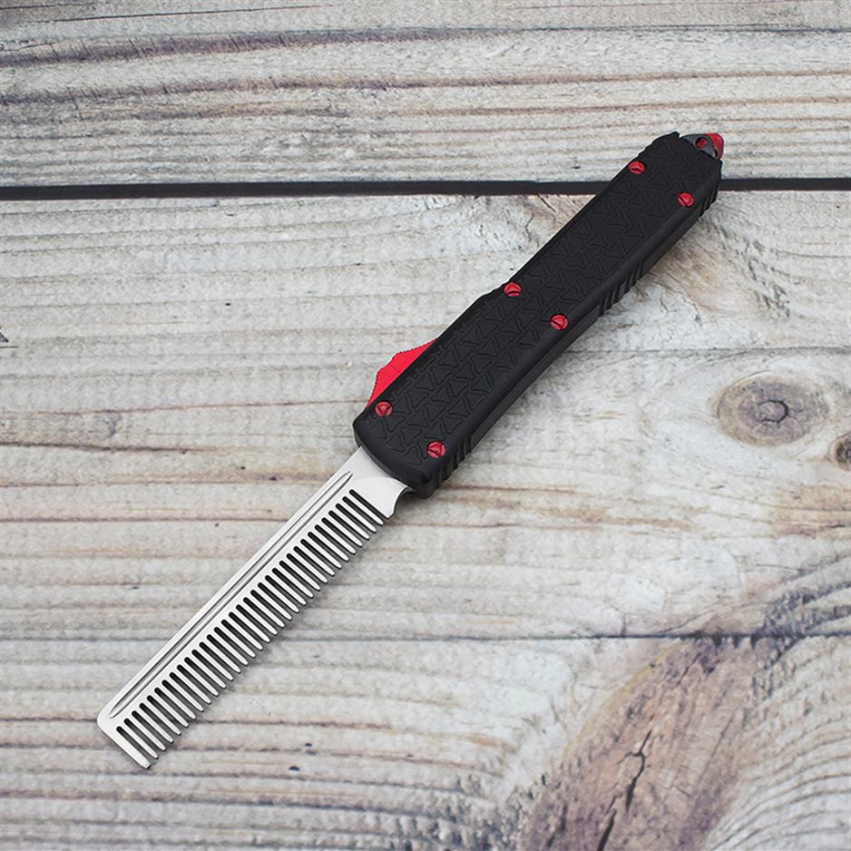 SUZAKU MADE tactical beard comb UT automatic knife aviation aluminum handle D2 blade perfect pocket EDC fashion cool tools custom 295W
SUZAKU MADE tactical beard comb UT automatic knife aviation aluminum handle D2 blade perfect pocket EDC fashion cool tools custom 295W