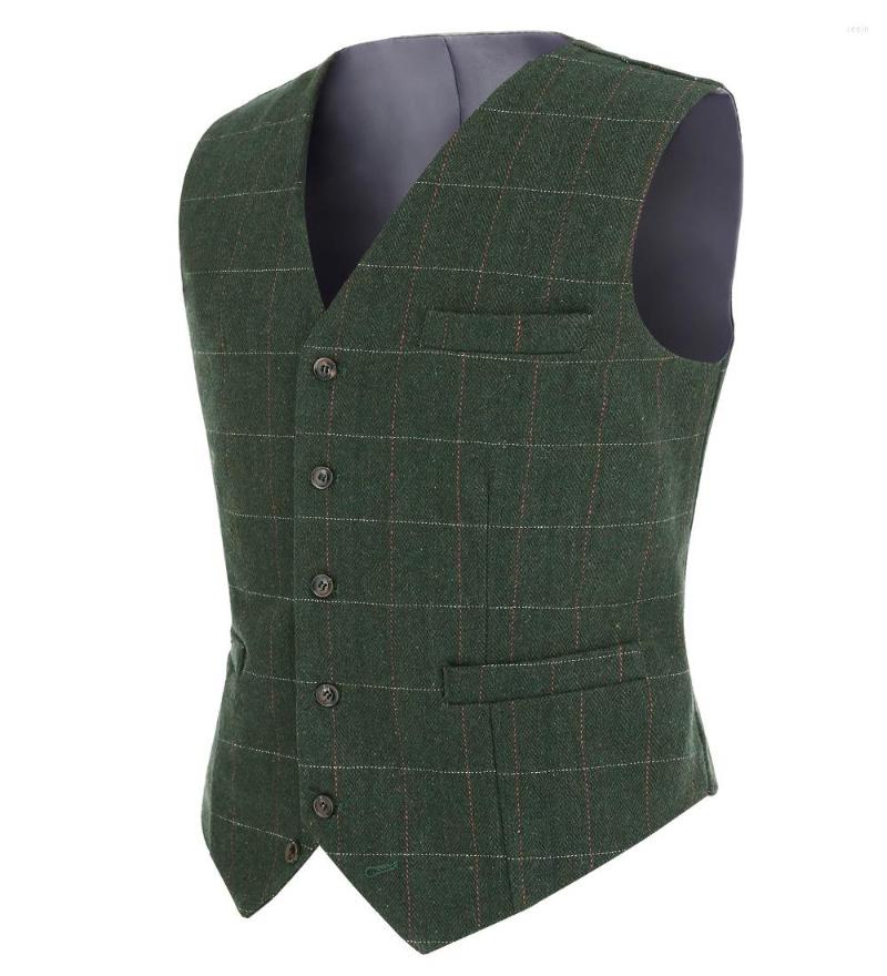 Men' Vests Style Fashion Plaid Suit Vest For Men Wool Tweed Casual Slim Fit Waistcoat Formal Business Groomsmen Wedding, Champagne 
Men' Vests Style Fashion Plaid Suit Vest For Men Wool Tweed Casual Slim Fit Waistcoat Formal Business Groomsmen Wedding, Champagne