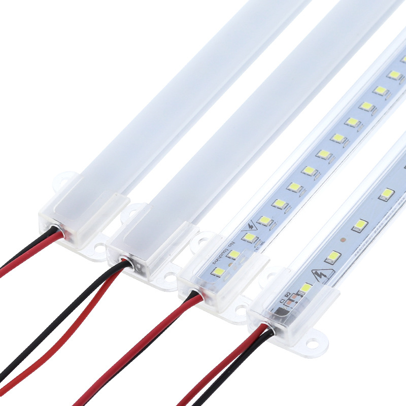 2pcsX SMD2835 LED Tube Light 50cm 72LEDs Bar Light Rigid Strips Under Cabinets Fluorescent Floodlight for Home Kitchen Wall Decor D2.0