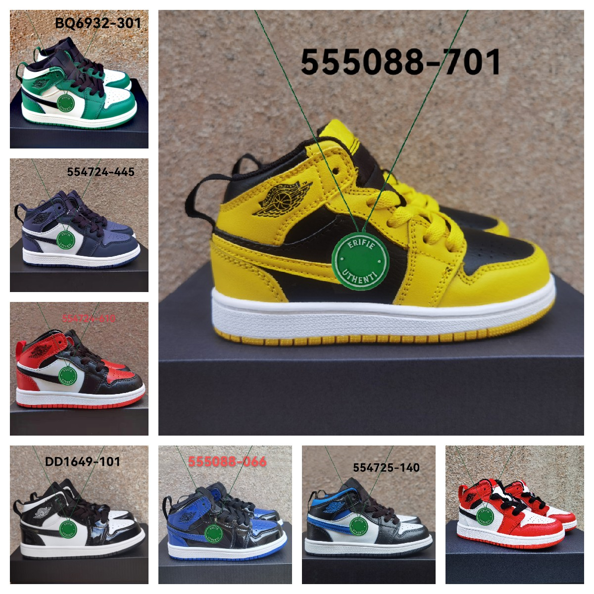 with box Kids Shoes 1s High Youth jordens Born Infant Toddler Trainers Boys Girls kid sneakers ai desiganer trainers sneaker boy J 1 chidren, Color # 3
with box Kids Shoes 1s High Youth jordens Born Infant Toddler Trainers Boys Girls kid sneakers ai desiganer trainers sneaker boy J 1 chidren, Color # 3