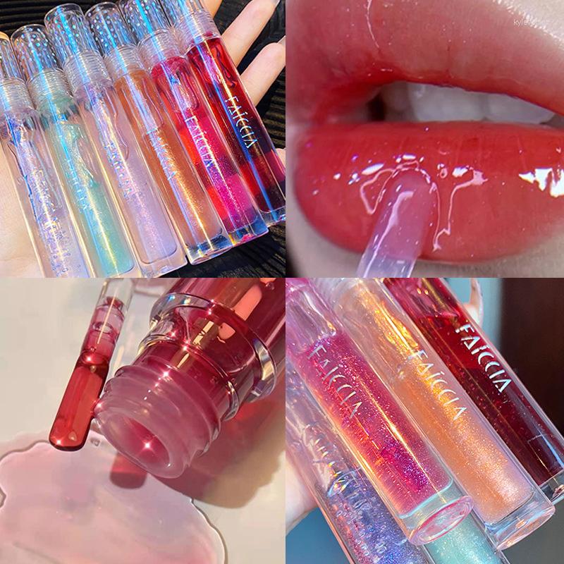 

Lip Gloss Mirror Water Glaze Moisturizing Nourishing Liquid Lipstick 6 Colors Transparent Glass Lipgloss Make Up, 05