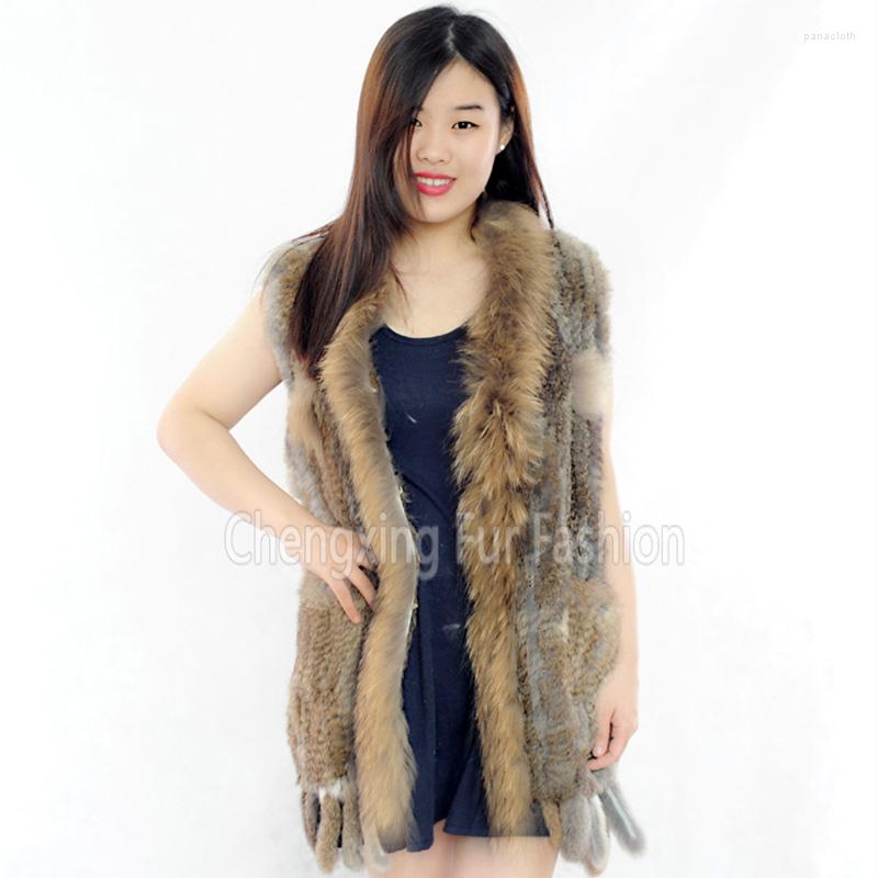 Women' Vests CX-G-B-120A Fashion Knit Raccoon Trim Genuine Fur Vest For Women, Black
Women' Vests CX-G-B-120A Fashion Knit Raccoon Trim Genuine Fur Vest For Women, Black