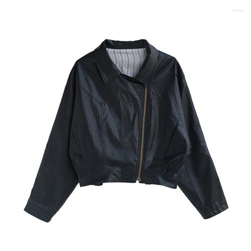 Women' Leather Women' Jackets Spring Autumn Long Sleeve Arrivals Female Pu Coats Loose Large Size Lady Clothes Short Outerwear, Black
Women' Leather Women' Jackets Spring Autumn Long Sleeve Arrivals Female Pu Coats Loose Large Size Lady Clothes Short Outerwear, Black