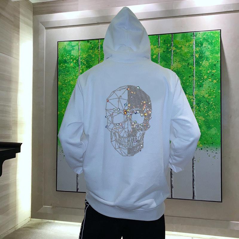 Men's Hoodies Men's Luxury Silver Skull Thicken Plus Size Hoodie Rhinestone Hooded Pullover Sweatshirt, As shown asian size
Men's Hoodies Men's Luxury Silver Skull Thicken Plus Size Hoodie Rhinestone Hooded Pullover Sweatshirt, As shown asian size