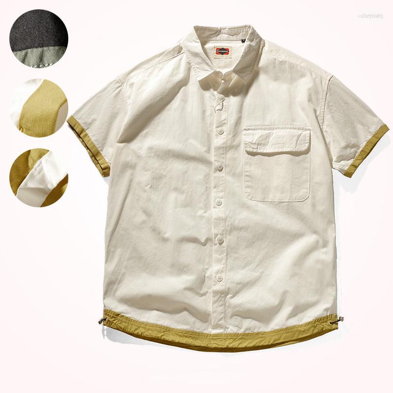Men's Casual Shirts Men's 2022 Summer Men's Short Sleeve Lapel Solid Color Tooling Shirt Simple Washed Pure Cotton Contrast, White
Men's Casual Shirts Men's 2022 Summer Men's Short Sleeve Lapel Solid Color Tooling Shirt Simple Washed Pure Cotton Contrast, White