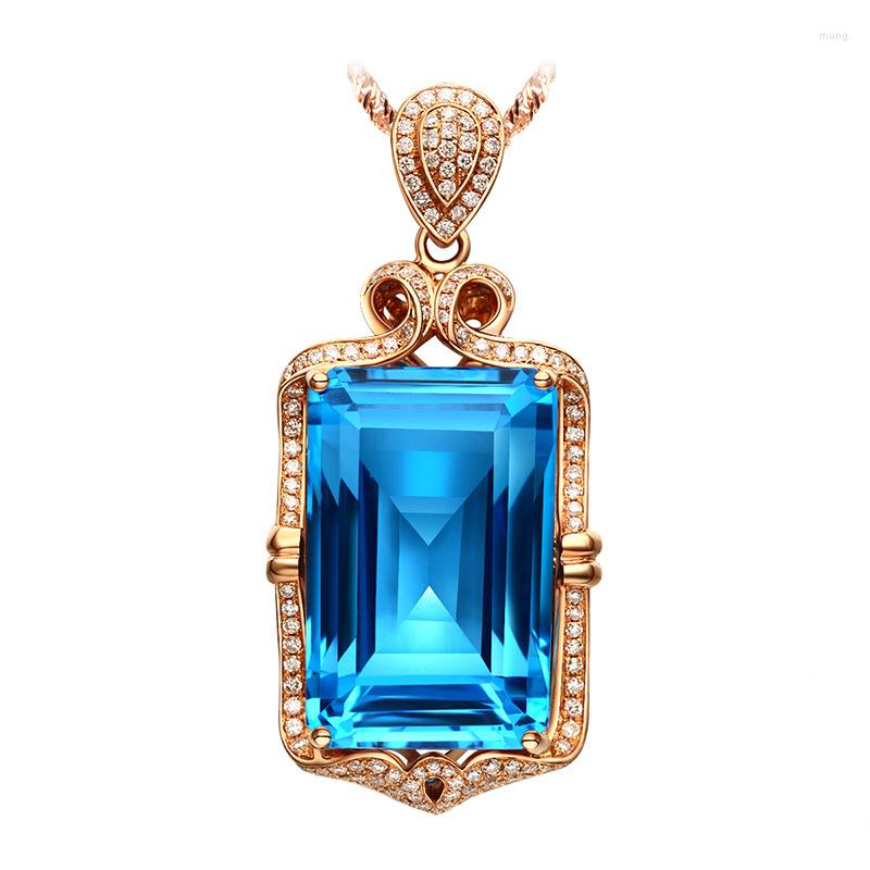 Pendant Necklaces Foydjew Jewelry 5 Luxury Swiss Blue Simulated Topaz Pendants Plated Rose Gold Color Treasure For Women
Pendant Necklaces Foydjew Jewelry 5 Luxury Swiss Blue Simulated Topaz Pendants Plated Rose Gold Color Treasure For Women
