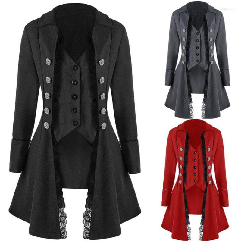 Women' Jackets Middle Age Gothic Long Jacket Medieval Vintage Knight Cosplay Gentlema Steampunk Trench Coat Halloween Costume For Women, Gray
Women' Jackets Middle Age Gothic Long Jacket Medieval Vintage Knight Cosplay Gentlema Steampunk Trench Coat Halloween Costume For Women, Gray
