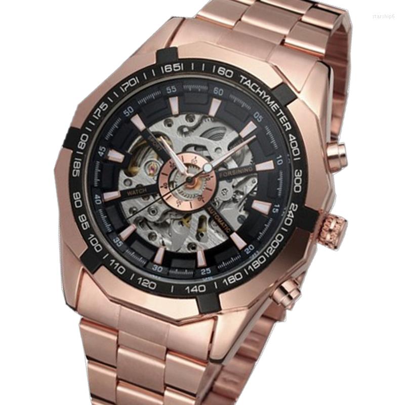 Wristwatches Forsining Silver Stainless Steel Waterproof Mens Skeleton Watches Transparent Mechanical Sport Male WristWatch, Gold black gold
Wristwatches Forsining Silver Stainless Steel Waterproof Mens Skeleton Watches Transparent Mechanical Sport Male WristWatch, Gold black gold