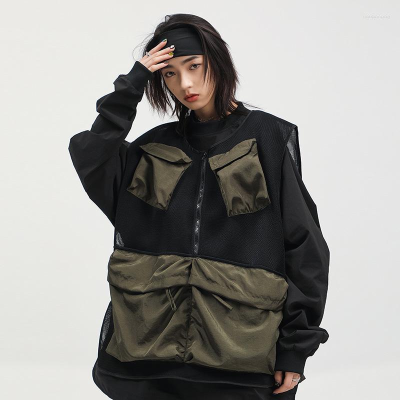 Men's Vests Men's Tactical Functional Mesh Cargo Vest Men Techwear Hip Hop Zipper Sleeveless Waistcoat Outwear Loose Patchwork Casual, Armygreen vests
Men's Vests Men's Tactical Functional Mesh Cargo Vest Men Techwear Hip Hop Zipper Sleeveless Waistcoat Outwear Loose Patchwork Casual, Armygreen vests