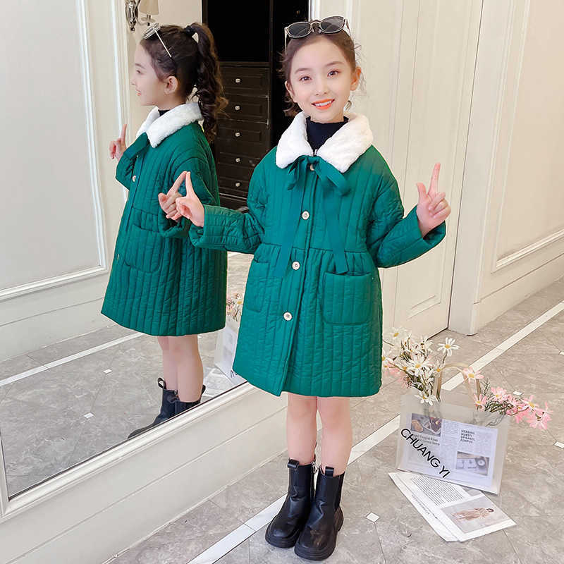 Children's Coat clothes new style girl's cotton padded for and in winter thickened coats for children