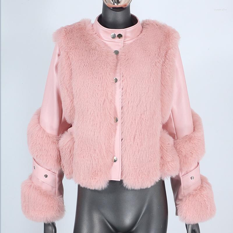 Women's Fur 2022 Ecofur Faux Coat Winter Jacket Women PU Leather Outerwear Detachable Streetwear Locomotive Overcoat, Dark khaki coat
Women's Fur 2022 Ecofur Faux Coat Winter Jacket Women PU Leather Outerwear Detachable Streetwear Locomotive Overcoat, Dark khaki coat