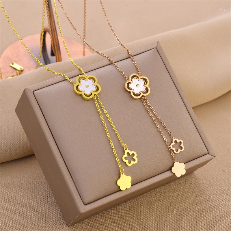 Choker Gold Color Stainless Steel Titanium Crystal Hollow Flower Pendant Necklace For Women Wedding Accessories Drop
Choker Gold Color Stainless Steel Titanium Crystal Hollow Flower Pendant Necklace For Women Wedding Accessories Drop