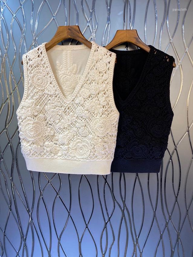 Women' Vests 2022 Women Fashion High-quality Sleeveless V-neck Simple Hollow Water-soluble Chain Link High-end All-match Vest Top 903
Women' Vests 2022 Women Fashion High-quality Sleeveless V-neck Simple Hollow Water-soluble Chain Link High-end All-match Vest Top 903