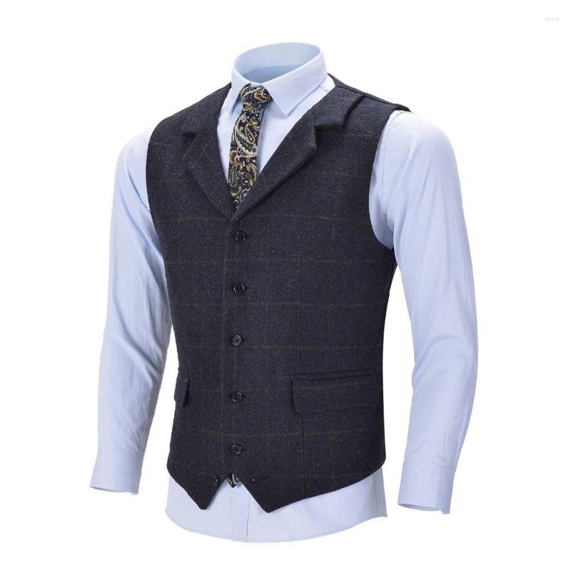 Men's Vests 2022 Navy Blue Men's Plaid Vest Wool Tweed Suit Formal Notch Lapel Waistcoat Groomsmen Customizable For Wedding, Green
Men's Vests 2022 Navy Blue Men's Plaid Vest Wool Tweed Suit Formal Notch Lapel Waistcoat Groomsmen Customizable For Wedding, Green