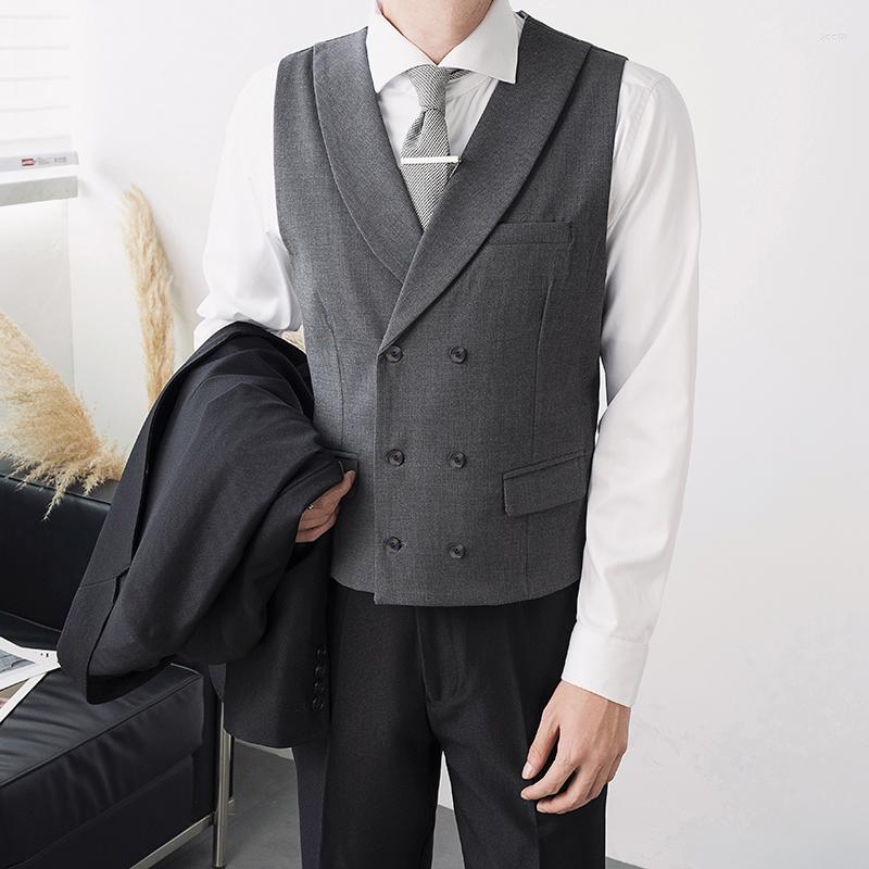 Men's Vests Men Slim Fit Double Breasted Vintage Formal Suit Vest Gentleman Business Casual Fashion Party Sleeveless Blazer Waistcoat, Gray vest
Men's Vests Men Slim Fit Double Breasted Vintage Formal Suit Vest Gentleman Business Casual Fashion Party Sleeveless Blazer Waistcoat, Gray vest