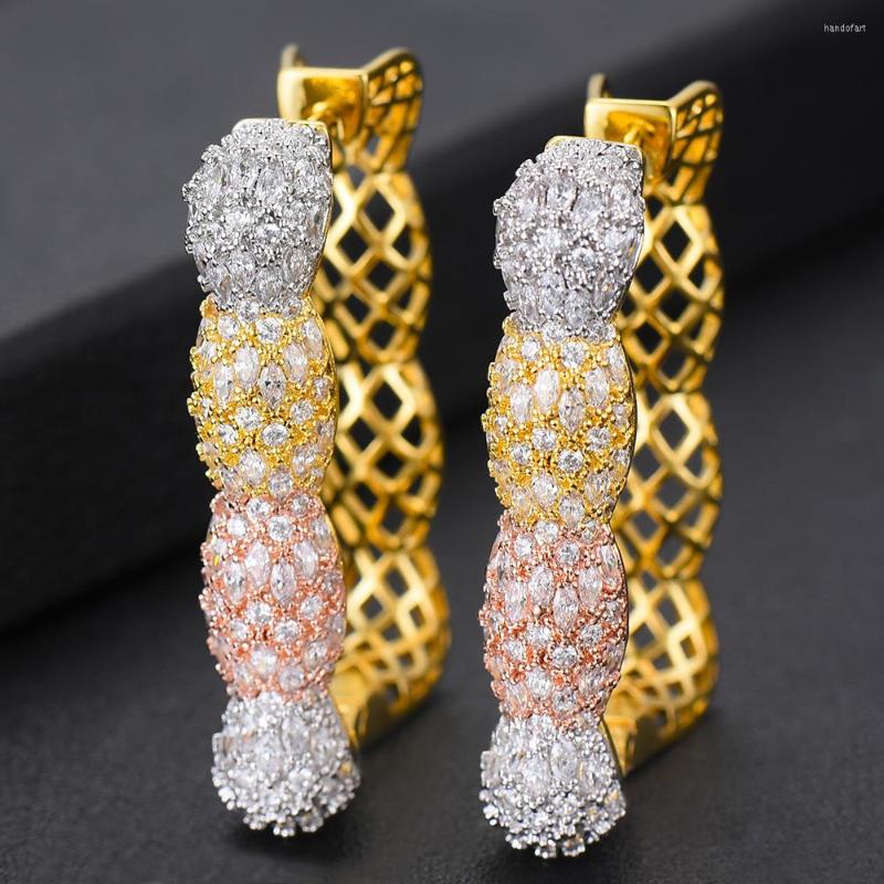 Hoop Earrings LARRAURI 2022 Design Square Shape Big Fashion Gold Silver Rose Colors CZ Jewelry Wedding Party Women
Hoop Earrings LARRAURI 2022 Design Square Shape Big Fashion Gold Silver Rose Colors CZ Jewelry Wedding Party Women