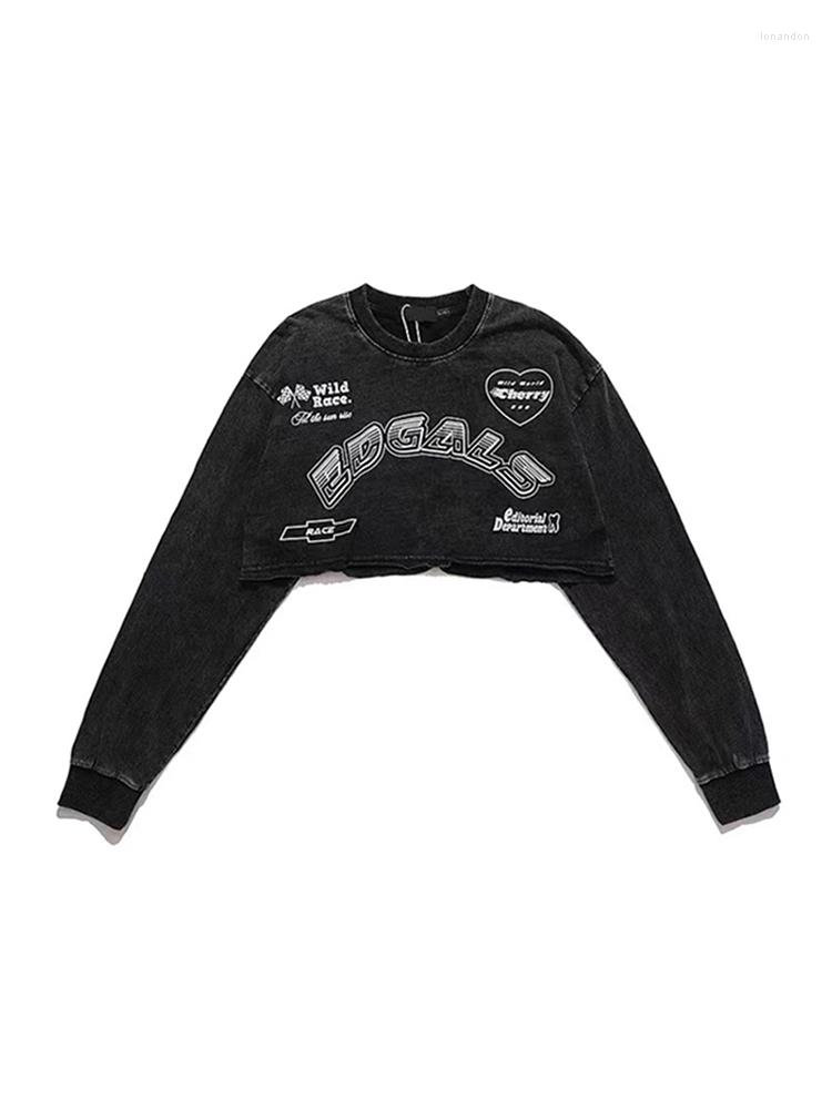 Women's Hoodies Retro Print Women Sweatshirts O-neck Long Sleeve Short Pullover 2022 Autumn American Style Crop Tops Harajuku Streetwear, White
Women's Hoodies Retro Print Women Sweatshirts O-neck Long Sleeve Short Pullover 2022 Autumn American Style Crop Tops Harajuku Streetwear, White