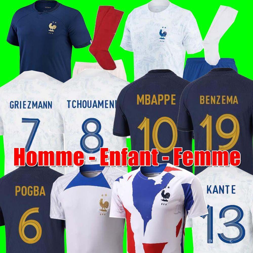 22 23 France Soccer Jersey Maillot de foot French Jersey BENZEMA 2022 WoRLd CuP Football shirts MBAPPE GRIEZMANN POGBA kante kit homme enfant femme Men Wome kids set, 22/23 men kids
22 23 France Soccer Jersey Maillot de foot French Jersey BENZEMA 2022 WoRLd CuP Football shirts MBAPPE GRIEZMANN POGBA kante kit homme enfant femme Men Wome kids set, 22/23 men kids
